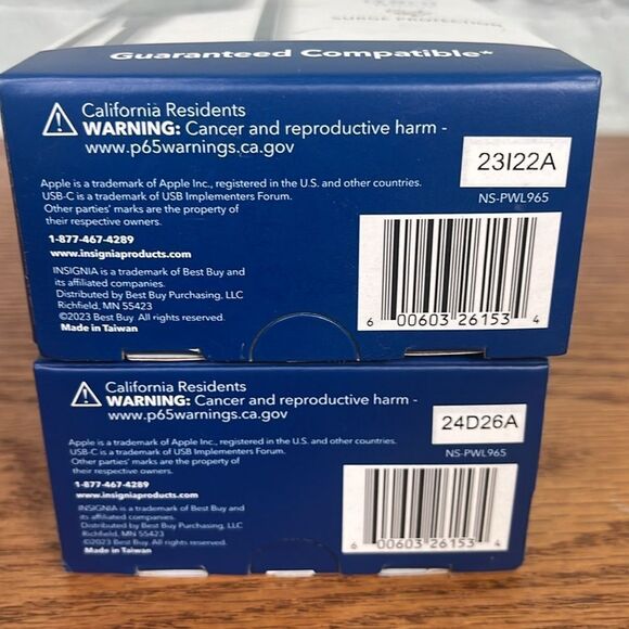 Brand new set of 2- Insignia universal laptop chargers 65 Watt- 10 Feet each - Picture 5 of 5